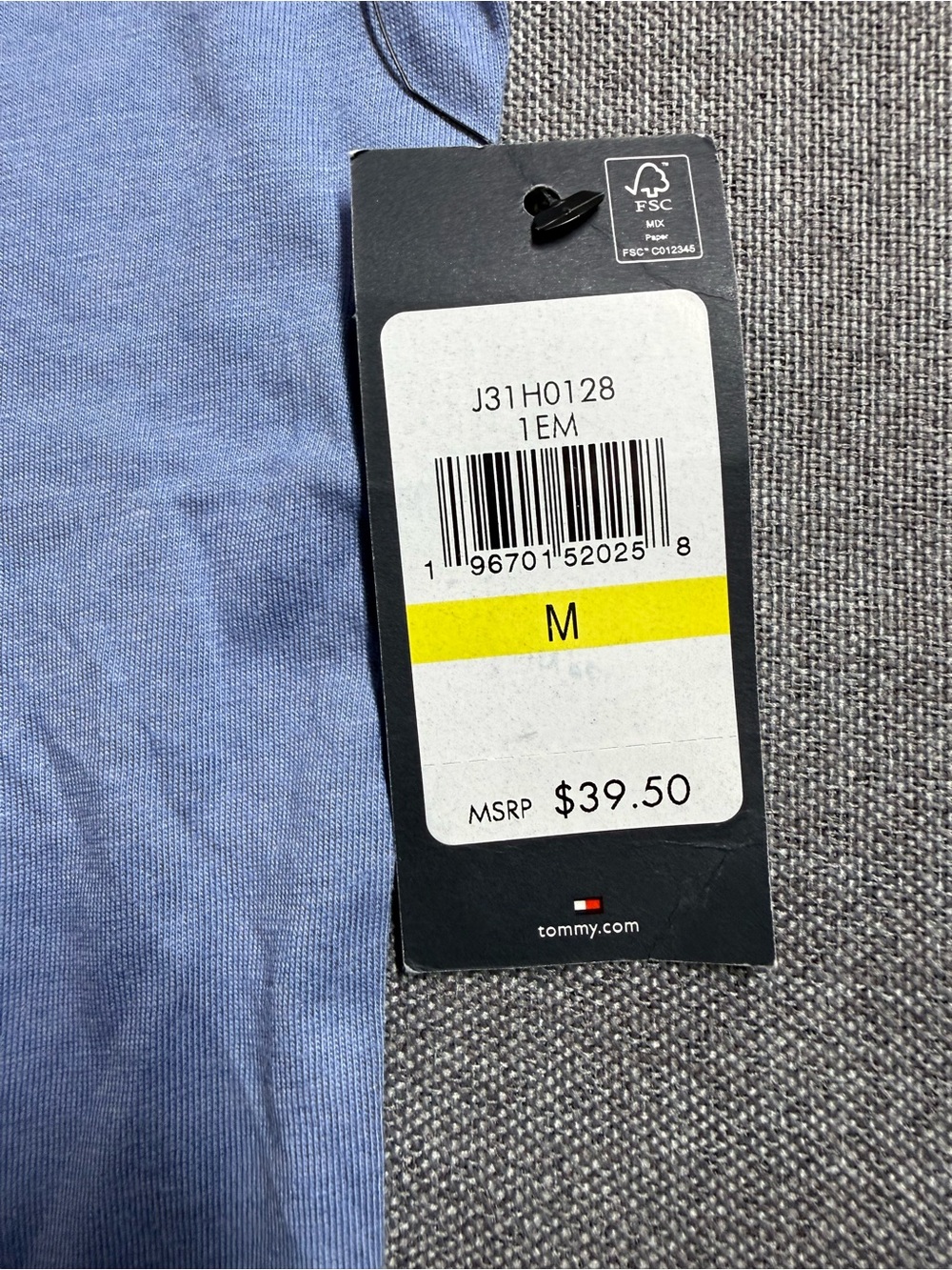 Tommy Hilfiger Women's Light Blue Logo Crewneck Tee - Picture 3 of 10